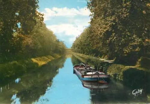 Navigation sailing vessels & boats themed postcard Redon le canal de nantes a Brest