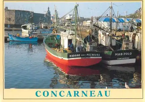 Navigation sailing vessels & boats themed postcard Concarneau fishing boat