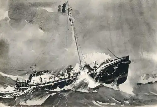 Navigation sailing vessels & boats themed postcard les hospitaliers Sauveteurs Bretons