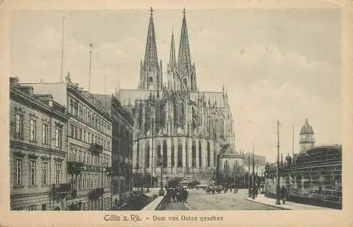 Germany Koln am Rhein Dom von Osten gesehen