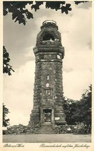 Germany Porta Westfalica Bismarckturm auf dem Jacobsberg