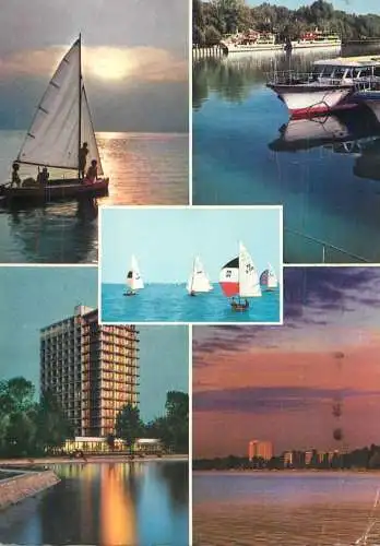 Navigation sailing vessels & boats themed postcard Siofok