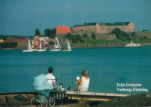 Navigation sailing vessels & boats themed postcard Fran Getteron Varbergs Fastning