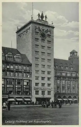 Germany Leipzig Hochhaus am Augustusplatz
