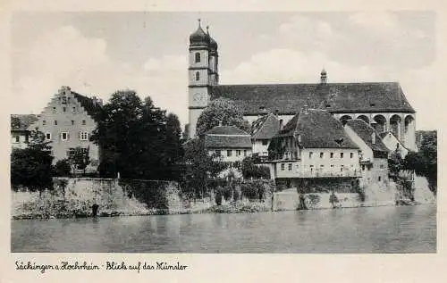 Germany Bad Sackingen am Hochrhein Blick auf das Munster
