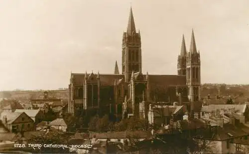 England Truro Cathedral Judges Postcard