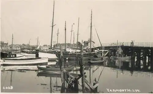 England Yarmouth Isle of Wight harbour scenery