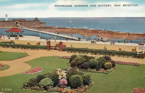 England New Brighton Promenade Gardens & Battery