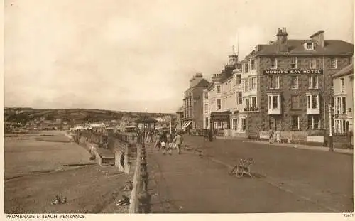 England Penzance promenade & beach