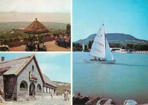 Navigation sailing vessels & boats themed postcard Hungary Balaton lake