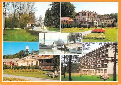 Navigation sailing vessels & boats themed postcard Hungary Balaton lake yachts