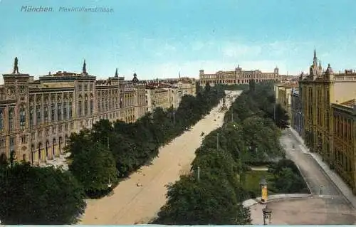 Germany Munchen Maximilianstrasse overview