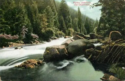 Germany Partie oberhalb der Okerinsel picturesque natural landscape