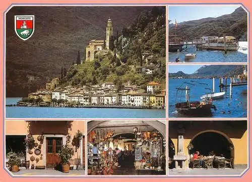 Navigation sailing vessels & boats themed postcard Marcotte lago di Lugano