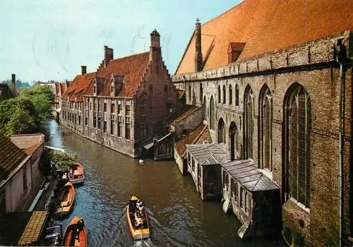 Navigation sailing vessels & boats themed postcard Brugges Hospital Saint jean