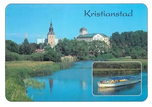 Navigation sailing vessels & boats themed postcard Kristianstad