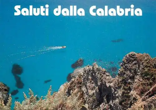 Navigation sailing vessels & boats themed postcard Calabria coast