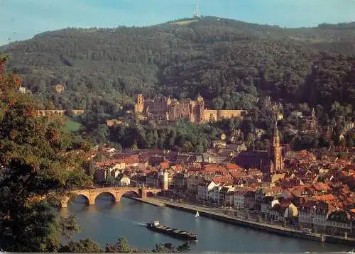 Navigation sailing vessels & boats themed postcard Heidelberg philosopher's path