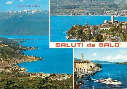 Navigation sailing vessels & boats themed postcard saluti da Salo
