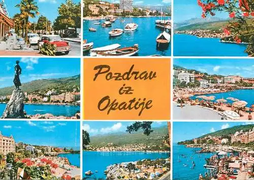 Navigation sailing vessels & boats themed postcard Pozdrav iz Opatije