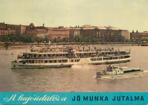 Navigation sailing vessels & boats themed postcard Jomunka Jutalma paddle cruiser