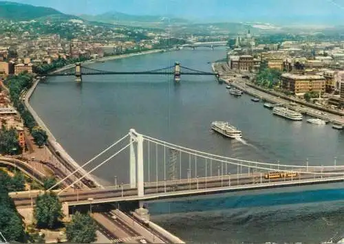 Navigation sailing vessels & boats themed postcard Budapest Danube
