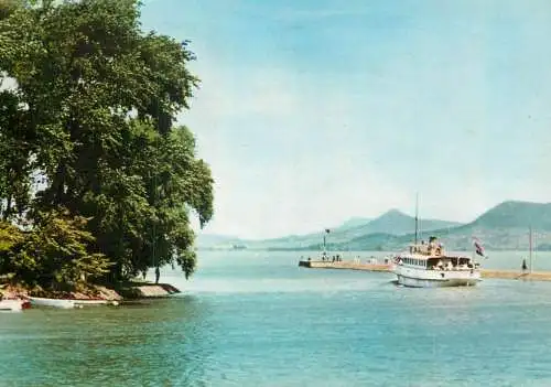 Navigation sailing vessels & boats themed postcard Fonyod jetty