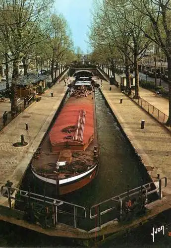 Navigation sailing vessels & boats themed postcard Paris Saint Martin chanel vessel