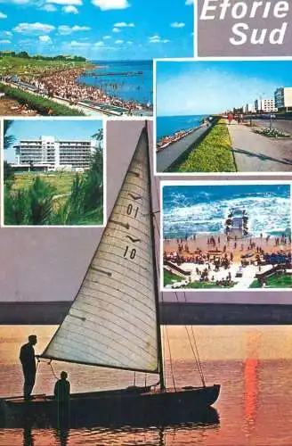 Navigation sailing vessels & boats themed postcard Romania Eforie Sud windsurf
