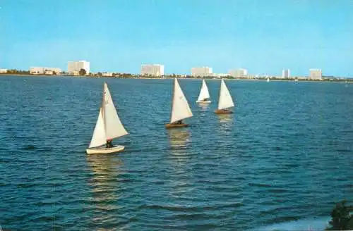 Navigation sailing vessels & boats themed postcard Romania Mamaia Siut-Ghiol wind sail