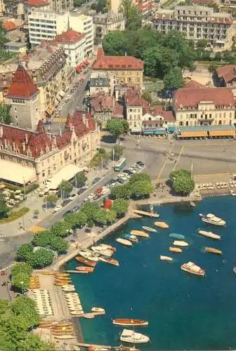 Navigation sailing vessels & boats themed postcard Ouchy Lausanne