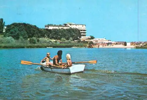Navigation sailing vessels & boats themed postcard Romania Eforie Nord rowboat