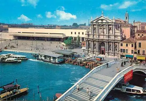 Navigation sailing vessels & boats themed postcard Venice St. Lucia railway