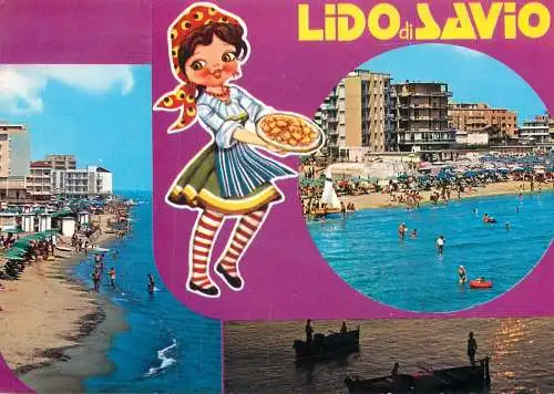 Navigation sailing vessels & boats themed postcard Lido di Savio