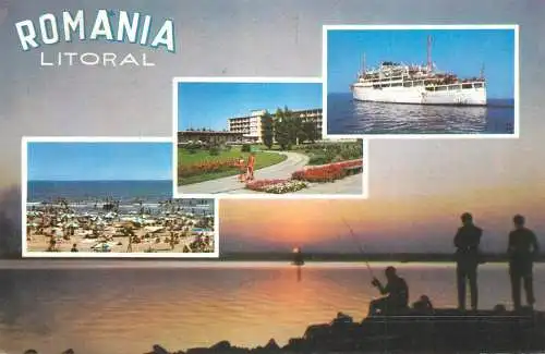 Navigation sailing vessels & boats themed postcard Romania pleasure cruise