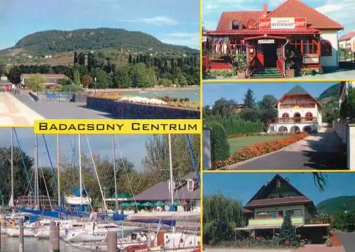 Navigation sailing vessels & boats themed postcard Badacsony Centrum harbour