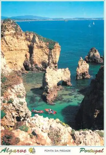 Navigation sailing vessels & boats themed postcard Ponta da Piedade Sapato lagos