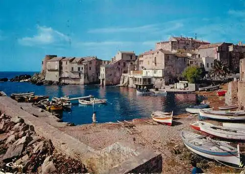Navigation sailing vessels & boats themed postcard Corse Ile de Beaute Erbalunga le port de peche