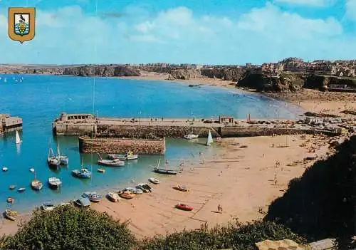 Navigation sailing vessels & boats themed postcard Newquay Cornwall harbour