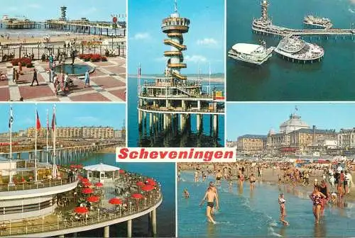 Navigation sailing vessels & boats themed postcard Scheveningen pier
