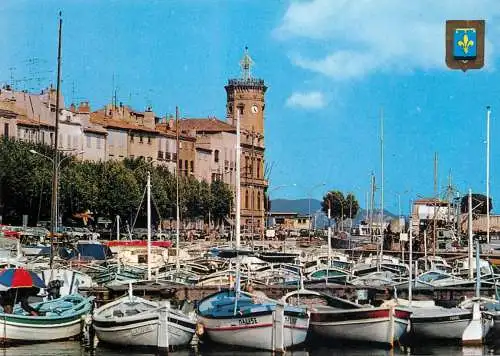 Navigation sailing vessels & boats themed postcard La Ciotat harbour 1981 yacht