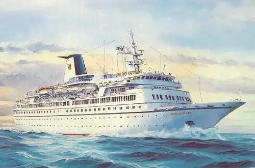 Navigation sailing vessels & boats themed postcard Ms. Golden Odyssey