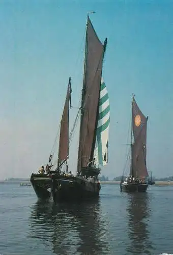 Navigation sailing vessels & boats themed postcard sailing barge Marjorie