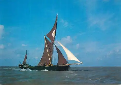 Navigation sailing vessels & boats themed postcard sailing barge Mirosa