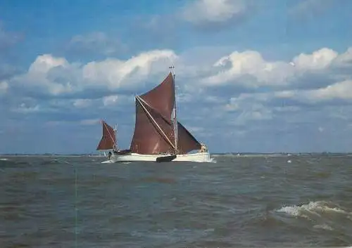 Navigation sailing vessels & boats themed postcard sailing barge repertor