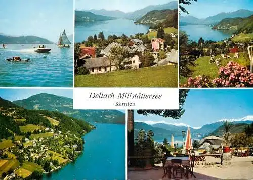 Navigation sailing vessels & boats themed postcard Dellach Millstattersee Karnten