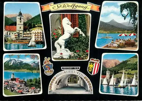 Navigation sailing vessels & boats themed postcard St. Wolfgang
