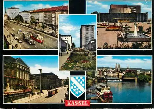 Navigation sailing vessels & boats themed postcard Kassel city hall