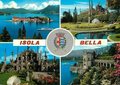 Navigation sailing vessels & boats themed postcard Isola Bella pleasure cruise citadel
