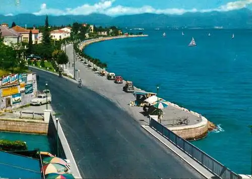 Navigation sailing vessels & boats themed postcard Lago di Garda Peschiera